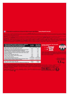 OVERSTIMS SPORDEJ Energy Drink Muesli Chocolat 1.5kg