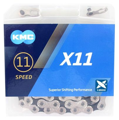 KMC X11 118 Link 11 Speed Zilver/Zwart Ketting