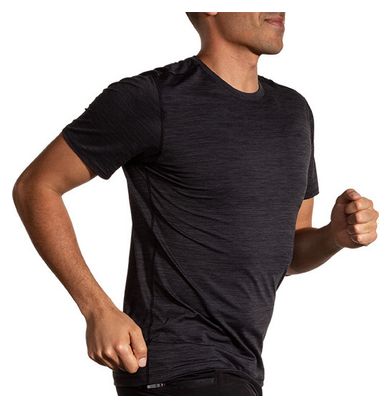 Maillot manches courtes Brooks Luxe Run Noir Homme