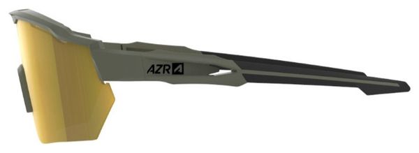 Lunettes AZR Race RX Kaki Mat/Noir / Ecran Hydrophobe Jaune 