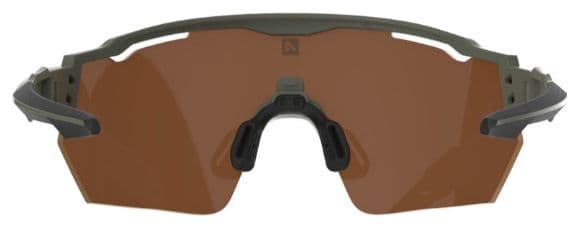 Lunettes AZR Race RX Kaki Mat/Noir / Ecran Hydrophobe Jaune 