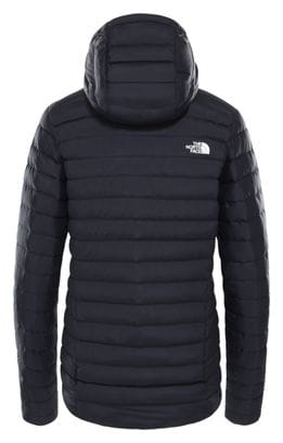 The North Face Stretch Down Hooded Jacket Nero Donna