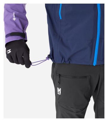 Chaqueta impermeable Millet Kamet Gore-Tex azul/morado para hombre