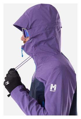 Chaqueta impermeable Millet Kamet Gore-Tex azul/morado para hombre