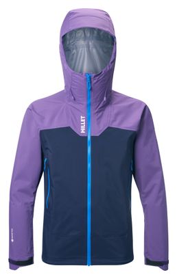 Chaqueta impermeable Millet Kamet Gore-Tex azul/morado para hombre