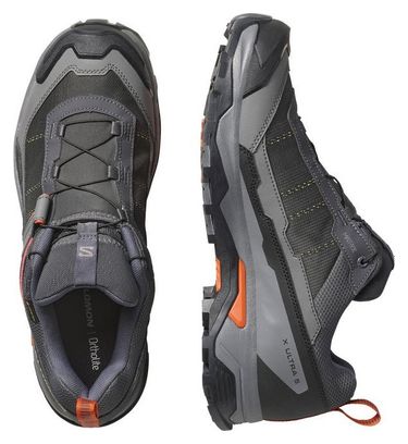 Salomon X Ultra 5 GTX Outdoor-Schuhe Grau/Rot für Männer