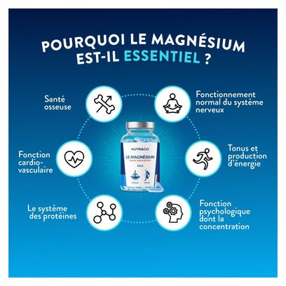 Magnésium Bisglycinate Malate et Liposome - Tonus & Récupération Musculaire - 120 gélules