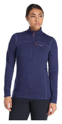 Women's Rab Ascendor Light Navy Half Zip Fleece Pullover