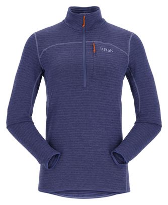 Women's Rab Ascendor Light Navy Half Zip Fleece Pullover
