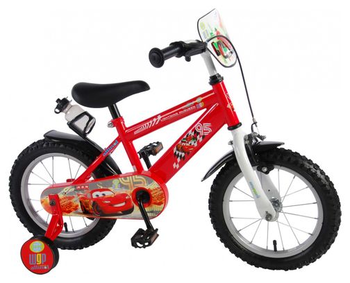 Velo enfant Disney Cars garcon 14 po rouge Alltricks