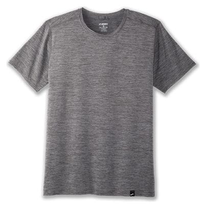 Maillot manches courtes Brooks Luxe Run Gris Homme