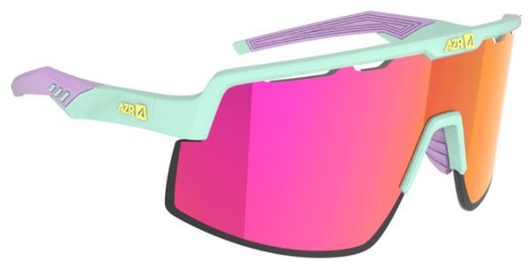 Lunettes AZR Speed RX Turquoise/Rose / Écran Hydrophobe Violet