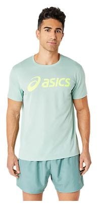 Maillot manches courtes Asics Core Run Vert Jaune Homme