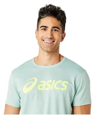 Maillot manches courtes Asics Core Run Vert Jaune Homme