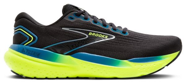 Brooks Glycerin 21 Hardloopschoenen Zwart/Blauw/Geel Heren