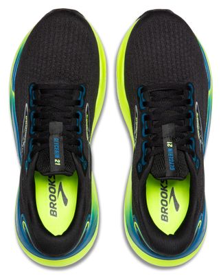 Brooks Glycerin 21 Hardloopschoenen Zwart/Blauw/Geel Heren