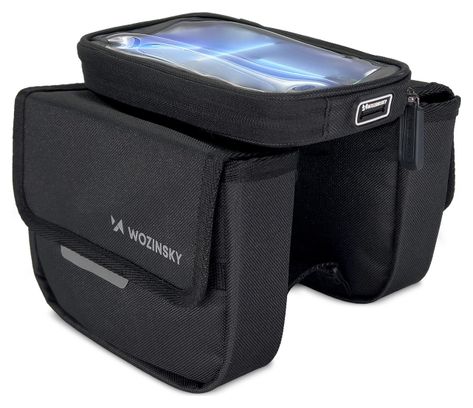 Sacoche de vélo  étui étanche pour téléphone 1 5L noir