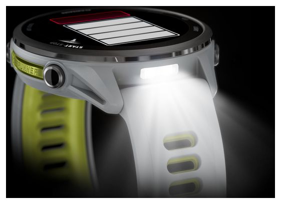 Montre GPS Garmin Forerunner 970 Blanc Titane Silver