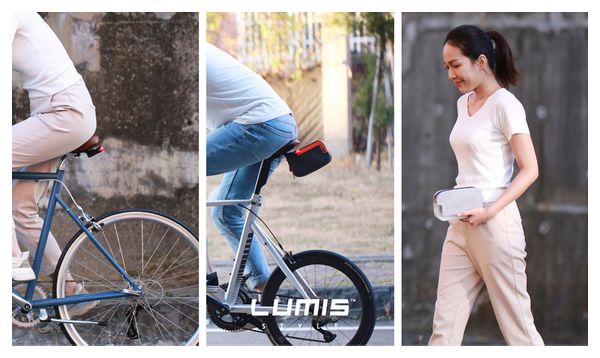 Sacoche de Selle avec lumière ReadyGo Lumis Space Black 0.55L
