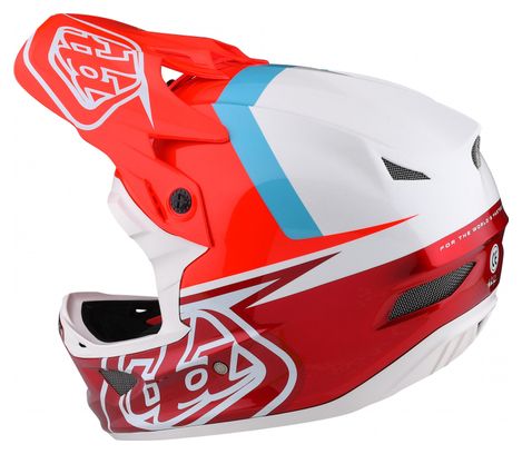 Troy Lee Designs D3 Fiberlite Slant Red Helm