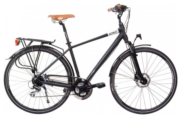 Bicyklet Leon Bicicleta urbana Shimano Acera/Altus 8S 700 mm Negra Mate