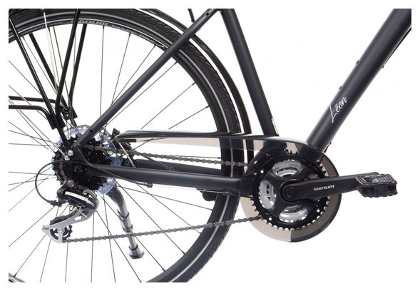 Bicyklet Leon City Bike Shimano Acera/Altus 8S 700 mm Black Matt