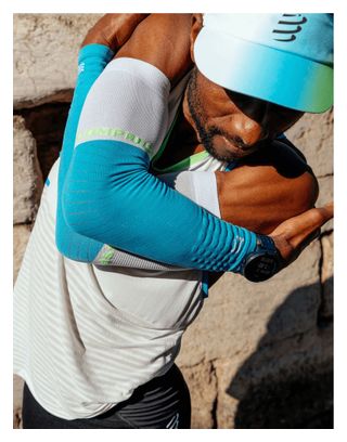 Compressport Armforce Sleeves Blue/Green