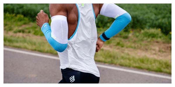 Compressport Armforce Sleeves Blue/Green