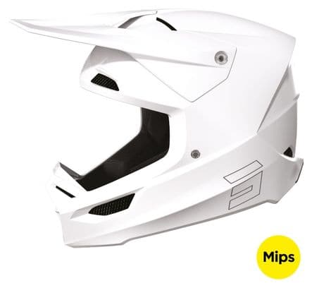 Casque Shot Race Solid White Gloss