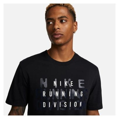 Maillot manches courtes Nike Dri-Fit Run Division Noir