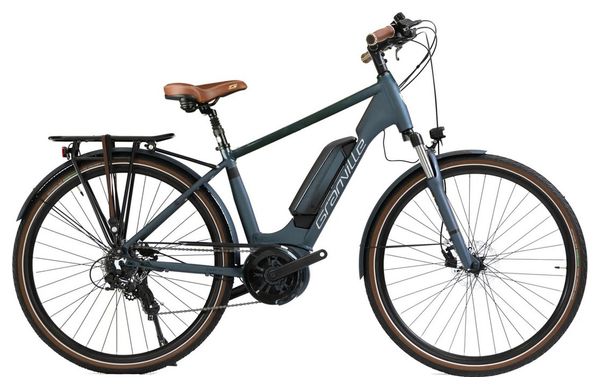 Vélo de Ville Électrique Granville E-Urban 30 Man Shimano Tourney/Altus 7V 400 Wh 700 mm Bleu Petrol Mat 2023