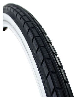 CST Pneu extérieur Tradition 28 x 1.75 Noir/Blanc avec lignes réfléchissantes