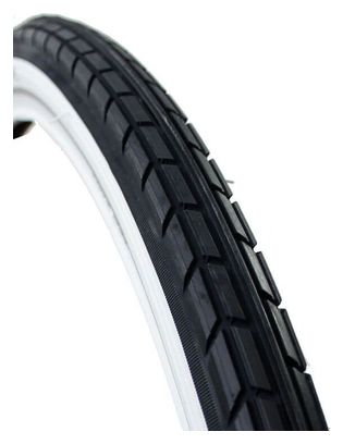 CST Pneu extérieur Tradition 28 x 1.75 Noir/Blanc avec lignes réfléchissantes