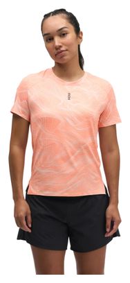 Hoka EveryRun hardloop-T-shirt, roze, dames
