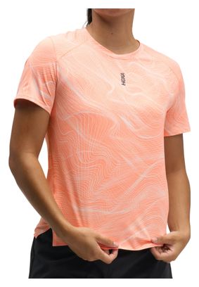 Hoka EveryRun hardloop-T-shirt, roze, dames