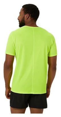 Maillot manches courtes Asics Core Run Jaune Noir Homme