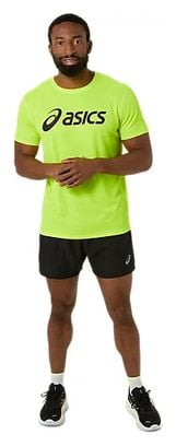 Maillot manches courtes Asics Core Run Jaune Noir Homme