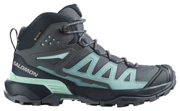 Salomon X Ultra 360 Mid GTX Wanderschuhe Grau/Blau Damen