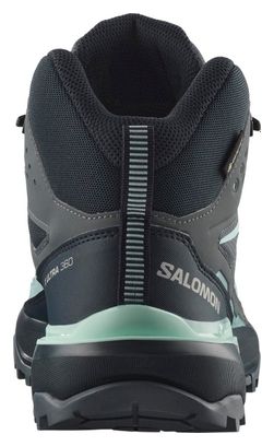 Salomon X Ultra 360 Mid GTX Wanderschuhe Grau/Blau Damen