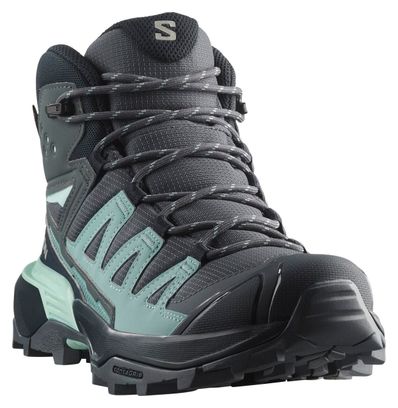 Salomon X Ultra 360 Mid GTX Wanderschuhe Grau/Blau Damen