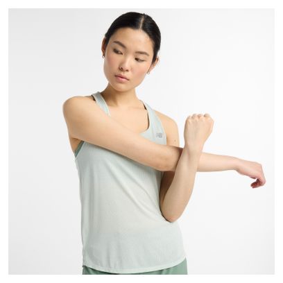 Women's New Balance Athletics Green tank top
