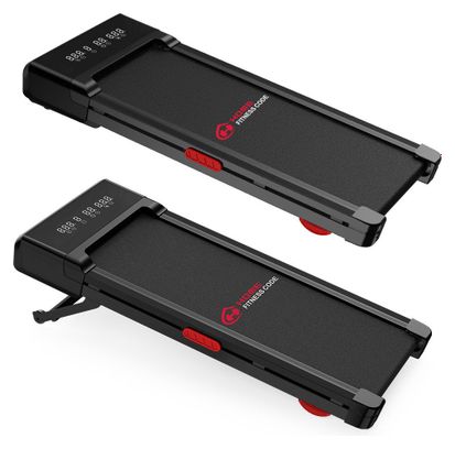 Tapis de course Fitness Y1 inclinaison automatique compact Noir avec tapis