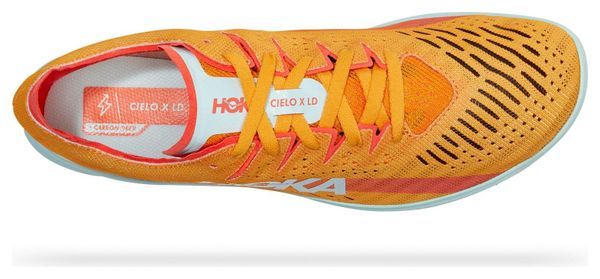 Chaussures d'Athlétisme Hoka Cielo X LD Orange/Rouge Unisexe