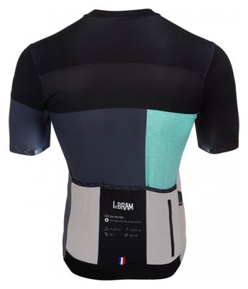 Maglia a maniche corte LeBram Portet nera Tailored Fit