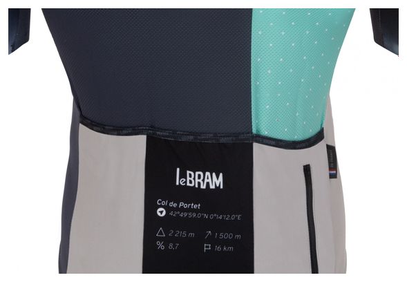 Maglia a maniche corte LeBram Portet nera Tailored Fit