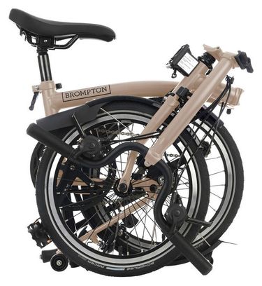 Brompton C Line Explore Mid Brompton Bicicleta Plegable6V 16'' Beige Dune Sand