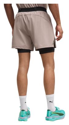 Puma x Hyrox PwrMode 2-in-1 Shorts, Brown, Men's