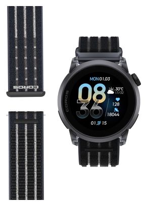 Coros Pace 4 GPS Watch, Aluminum, Nylon, Black, Crystal