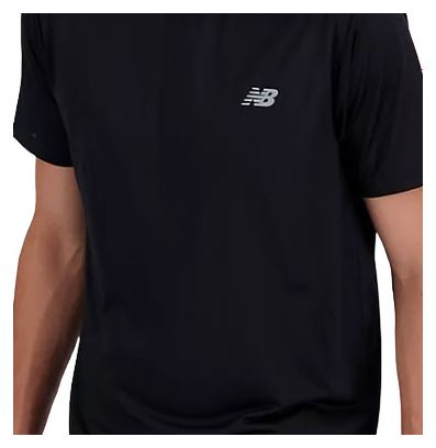 Maillot manches courtes New Balance Sport Essentials Noir Homme