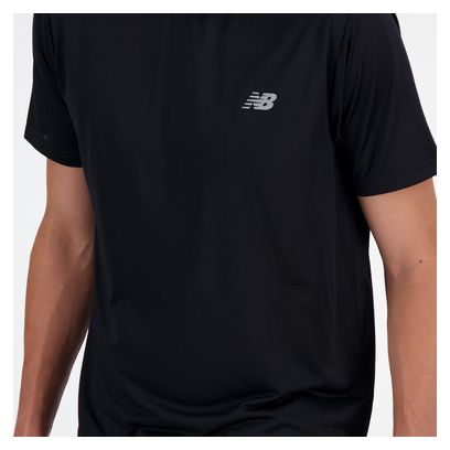 New Balance Sport Essentials Heren Jersey met korte mouwen Zwart